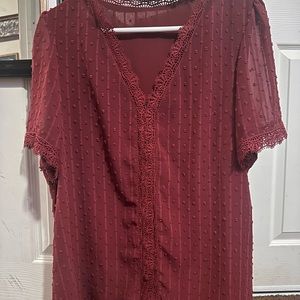 Maroon dress shirt